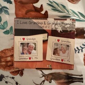 I Love Grandma & Grandpa Frames Set of 2